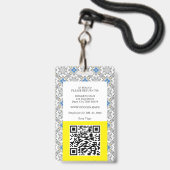 Badge Carte d'identité d'entreprise Great Dane (Arrière avec lanière)
