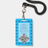 Badge Carte d'identité d'entreprise Great Dane (Arrière avec lanière)