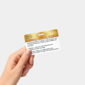 Badge Carte d'identité des contacts d'alerte Médicale d' (Handheld)