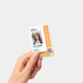 Badge Carte d'identité d'expert-comptable avec photo emp (Manuel / portable)
