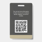 Badge Carte d'identité du convertisseur Century 21 (Back)