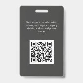 Badge Carte d'identité du convertisseur Century 21 (Back)