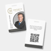 Badge Carte d'identité du convertisseur Century 21 (Front & Back)