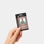 Badge Carte d'identité du travailleur hospitalier (Manuel / portable)