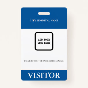 Badge Carte d'identité du visiteur de l'hôpital personna
