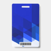 Badge Carte d'identité du visiteur du logo de la compagn (Back)