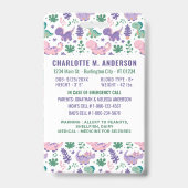 Badge Carte d'identité d'urgence pour enfant - photo Ide (Arrière)