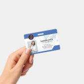 Badge Carte d'identité | Employé minimaliste d'entrepris (Manuel / portable)