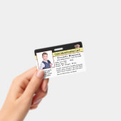 Badge Carte d'identité Enfant Bébé Photo d'urgence (Handheld)