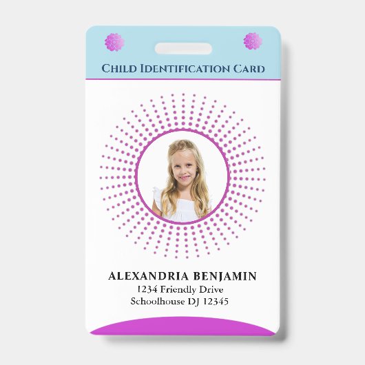 Badge Carte d'identité enfant Carte d'identité garçon fi (Avant)