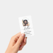 Badge Carte d'identité HELLO Carte d'identité Voyage d'a (À main)