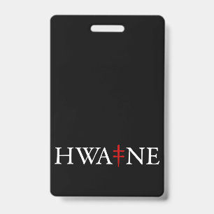 Badge carte d'identité HWA-NE - ajoutez votre propre pho
