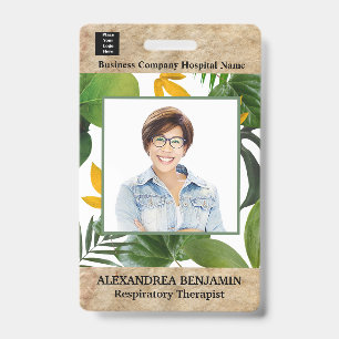 Badge Carte d'identité médicale personnalisée avec photo