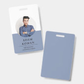 Badge Carte d'identité moderne | Conseillère commerciale (Avant & arrière)