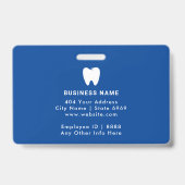 Badge Carte d'identité moderne | Dentis Logo Photo Busin (Arrière)