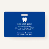 Badge Carte d'identité moderne | Dentis Logo Photo Busin (Dos)