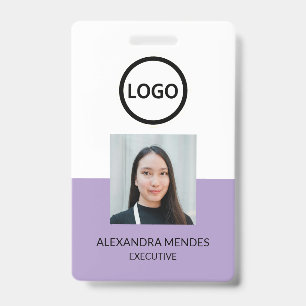 Badge Carte d'identité moderne, employé d'entreprise min
