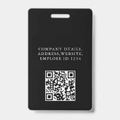 Badge Carte d'identité moderne | Logo de l'entreprise pe (Dos)