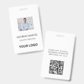 Badge Carte d'identité moderne | Logo de l'entreprise pe (Avant & arrière)