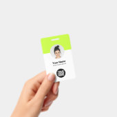 Badge Carte d'identité moderne personnalisée de l'employ (Manuel / portable)