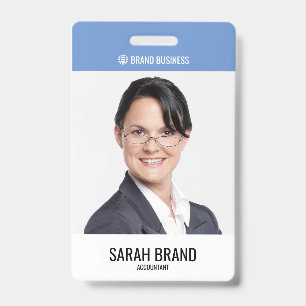 Badge Carte d'identité moderne pour le personnel avec gr