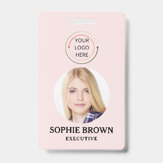 Badge Carte d'identité moderne | QR employé d'entreprise