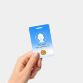 Badge Carte d'identité personnalisée (Manuel / portable)