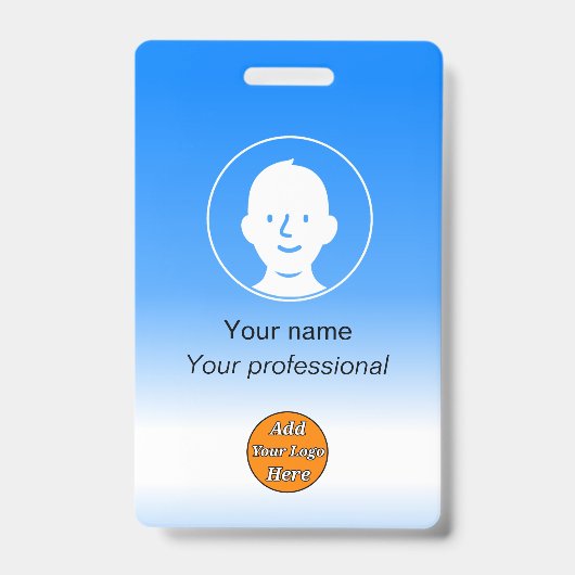 Badge Carte d'identité personnalisée (Avant)