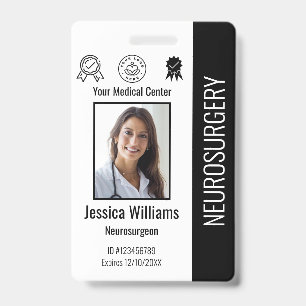 Badge Carte d'identité personnalisée avec logo et photo 