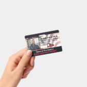 Badge Carte d'identité personnalisée avec nom, logo, cod (Manuel / portable)