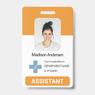 Badge Carte d'identité personnalisée de l'employé de l'h