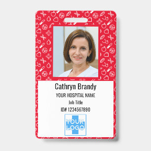 Badge Carte d'identité personnalisée d'employé d'hôpital