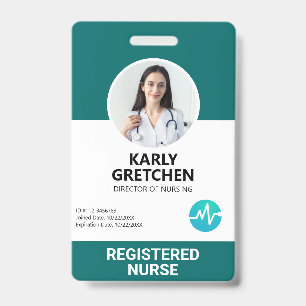 Badge Carte d'identité personnalisée pour employés d'hôp