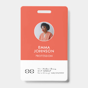 Badge Carte d'identité personnalisée pour infirmière et