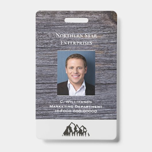 Badge Carte d'identité personnalisée pour le personnel d (Avant)