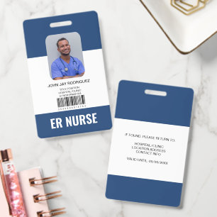 Badge Carte d'identité personnalisée pour le personnel m