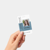 Badge Carte d'identité photo de l'enseignant de l'employ (Manuel / portable)