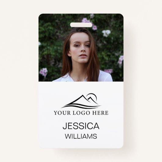 Badge Carte d'identité photo personnalisée de l'employé  (Devant)