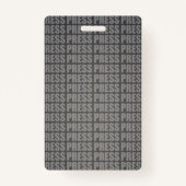 Badge Carte d'identité photo personnalisée Logo Journali (Dos)