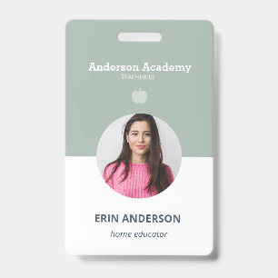 Badge Carte d'identité photo pour étudiant ou enseignant