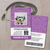 Badge Carte d'identité photographique de l'employé - man