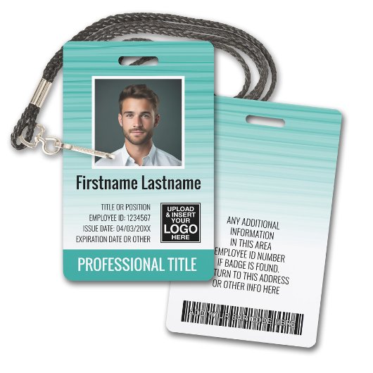 Badge Carte d'identité photographique de l'employé - ray