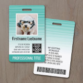 Badge Carte d'identité photographique de l'employé - ray