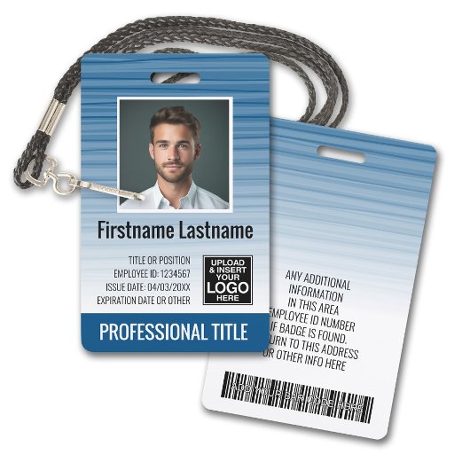 Badge Carte d'identité photographique de l'employé - ray