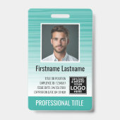 Badge Carte d'identité photographique de l'employé - ray (Avant)