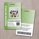 Badge Carte d'identité photographique de l'employé - tri