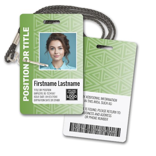 Badge Carte d'identité photographique de l'employé - tri