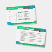 Badge Carte d'identité pour l'université (Avant & arrière)