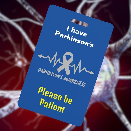Badge Carte d'identité pour Parkinson