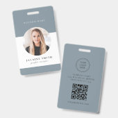 Badge Carte d'identité professionnelle ARYA Minimaliste  (Avant & arrière)